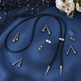 thumbnail image 4 of 48Pcs Bolo Tie Finding Kit 2 Color Iron Bolo Tie Slides Pattern Clasps Antique Bronze Silver Bolo Tie Tips Replacement End Cap with Metal Cord End for Bolo Tie Making DIY Wallet Bag Supplies, 4 of 5