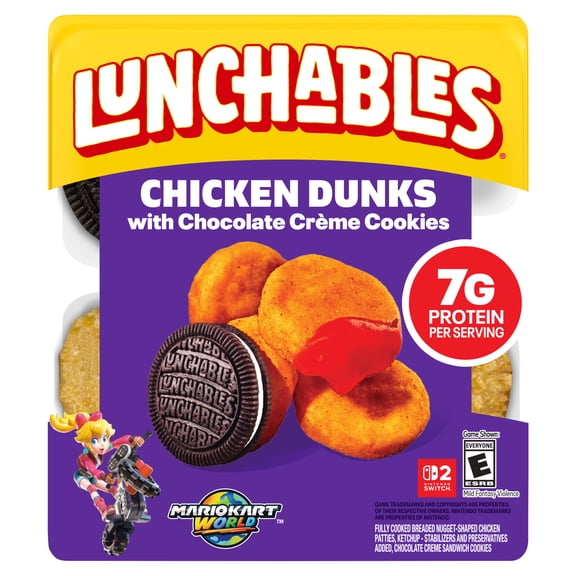 Lunchables Chicken Dunks with Chocolate Creme Cookies, 4 oz Pack