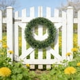 thumbnail image 4 of Spring Wreaths for Front Door, Boxwood Wreath Front Door 13'' Artificial Spring Wreaths for Front Door Farmhouse Wedding Green Year Round Indoor Outdoor for Spring Wreath, Easter Wreaths, 4 of 6