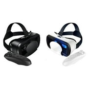 High Performance VR Headset with Adjustable Features and Game Controller