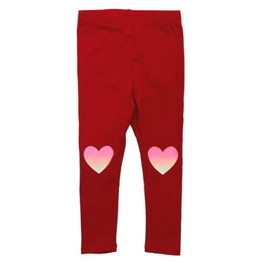 toddler girls pink cupid s arrow heart leggings valentines day stretch pants 5t walmart com