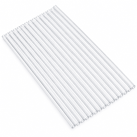 RAIRSKY 10 Pcs Silicone Clear Straws Reusable Silicone Coffee Juice