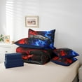 thumbnail image 3 of Erosebridal 3D Sport Car Bedding Twin Size, Racing Bedding Sets Twin Size, Nature Lightning Reversible Comforter Sets with Sheets, Microfiber Bedroom Decoration, 7 Pieces, 3 of 4