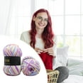 thumbnail image 6 of 50g Acrylic Yarn for Crochet or Knitting, Colorful Gradient Yarn Thread, 1 Rolls Skeins, Suitable for Any Knitting Crochet and Crafts Mini Woven Fabrics, 6 of 6