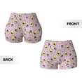 thumbnail image 5 of Lsque Different Avocados Pattern High Waisted Biker Shorts for Women-Tummy Control Fitness Athletic Workout Running Yoga Gym Shorts,Moisture-Wicking-Small, 5 of 9