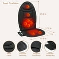 thumbnail image 6 of Mynt Back Massager Seat Cushion Massager with Heat, 8 Vibration Massage Nodes Massage Chair Pad for Home Office Chair, 6 of 9