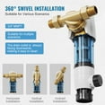 thumbnail image 6 of KFFKFF Spin Down Filter, 40 Micron Comprehensive Home Sediment Filter for Well Water, 3/4" MNPT, 4 T/H Elevated Flow Rate, Suitable for Home Water Filtration Systems, Well Water Sediment Filter, 6 of 9