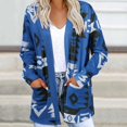 thumbnail image 2 of OJinShaWanO Womens Long Cardigan Womens Fashion Open Front Long Sleeve Cardigans Sweaters Coats with Pockets, 2 of 7