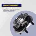 thumbnail image 5 of Front Wheel Bearing and Hub Assembly Fit 2006 2007 2008 2009 2010 Jeep Commander, 2005 2006 2007 2008 2009 2010 Jeep Grand Cherokee Hub Bearing(2 Pack), ABS Sensor, 5 Lug-513234, 5 of 7