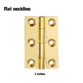 thumbnail image 2 of Speravity Bisagras de metal Conector de puerta Hardware Artesanía Muebles Cerradura Mini bisagra para estantería Cajón Cabeza plana / 3in / Type3 NO3, 2 of 6