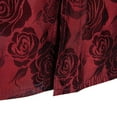 thumbnail image 2 of WREESH Men's Casual Fashion Dress Shirts Turn Down Collar with Short Sleeve Solid Print, Featuring a Stylish Rose Print Design Wine, 2 of 9