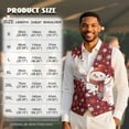 thumbnail image 7 of Yuyamidu Cute Snowman Business Vests for Men Size L Snowflake Men's V-Neck Suit Vests Christmas Festival Vest Waistcoat with 3 Pockets, 7 of 7