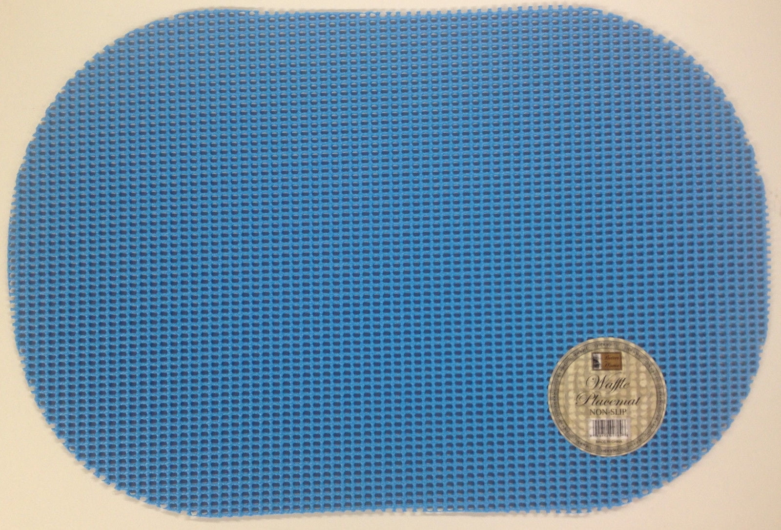 Set of 6 Waffle Weave Placemats Non Slip Oval Place Mats, Turquoise Blue - Walmart.com - Walmart.com