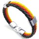 thumbnail image 3 of Pulsera de cuero trenzado para aficionados de la COPA MUNDIAL 2018 con bandera de 8 países Alemania, 3 of 9