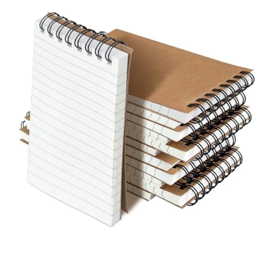 12 Pack Pocket Spiral Notebooks, 3x5 Inch College Ruled Memo Pads for Office & Home