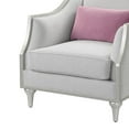 thumbnail image 6 of ACME Furniture Kasa Contemporary Fabric Chair with Accent Pillow in Beige, 6 of 9