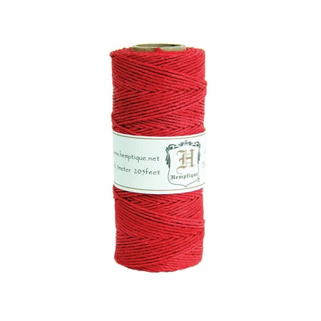 UPC: 0091037093844 | Hemptique Hemp Cord Spool  10 lb.  Red