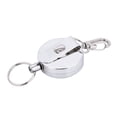 thumbnail image 1 of 2Pcs Llavero Retráctil Llavero Antirrobo Carrete Retráctil Cordón Retráctil y Mosquetón Llavero Retractil Cable de Alambre de Acero Antirrobo Llavero anti-perdida Carabiner Camping 4cm Plata Ecomeon no, 1 of 6