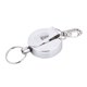 thumbnail image 1 of 2Pcs Llavero Retráctil Llavero Antirrobo Carrete Retráctil Cordón Retráctil y Mosquetón Llavero Retractil Cable de Alambre de Acero Antirrobo Llavero anti-perdida Carabiner Camping 4cm Plata Ecomeon no, 1 of 6