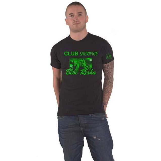 Bebe Rexha Adult Club Sacrifice Sleeve Print T-Shirt
