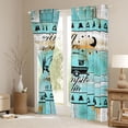 thumbnail image 3 of Erosebridal Turquoise Wood Black Camper RV Print Curtains Pack of 2 (42x84 Each), Coastal Camping Curtains Blackout for Kids Boys and Girls, 3 of 6