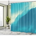 thumbnail image 5 of Ambesonne Modern Shower Curtain, Art Cloud Wave, 69"Wx84"L, Blue and White, 5 of 5