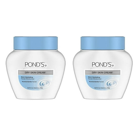 (2 Pack) Ponds Dry Skin Cream The Caring Classic Rich Hydrating Skin Cream 6.5 Oz