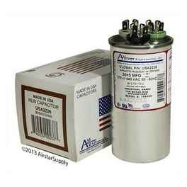 35/5 uF MFD x 440 VAC Dual Round Genteq / GE Industrial