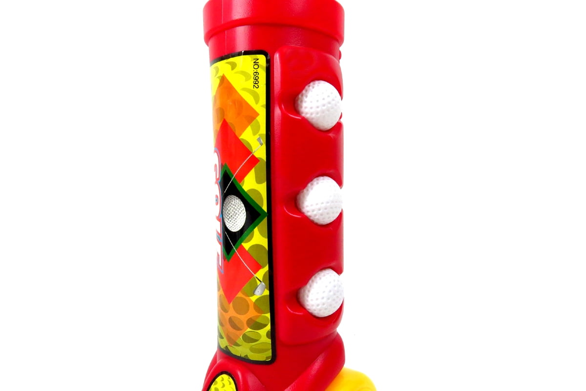 McMulligan's Deluxe Kid's Happy Golfer Toy Golf Set With 3 Golf Balls, 3 Types of Clubs, & 2 Practice Holes