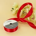 thumbnail image 3 of UNIQUE CREATIV Satin Ribbon 25 mm (0.98 in) × 5.5 m (⅞ in × 6 yd), Red, 5.49 m (18 ft), 3 of 4