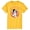 YELLOW, variant on - Mickey Mouse Outline - Sporty Athletic - Men's Short Sleeve T-Shirt