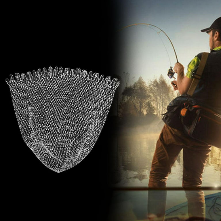 Fishing Landing Net Replacement Mesh Bass Trout Release 30-60cm Nice Catch C7o2, Size: Small, Small Eye 50cm