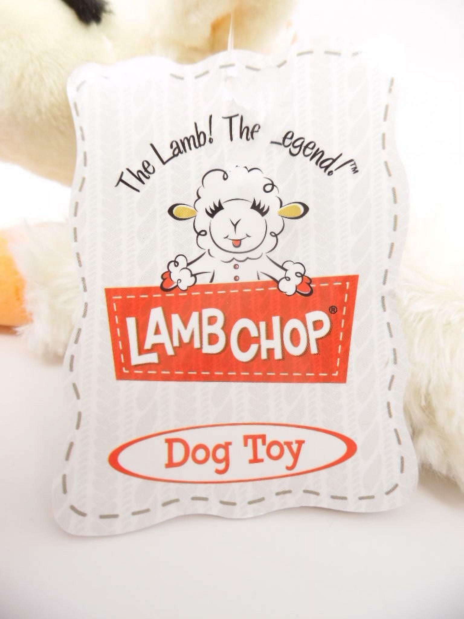 Lamb Chop Halloween Dog Toy w/Orange Witch Hat~ Multipet