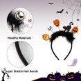 thumbnail image 4 of 1pc, Take Your Halloween Selfies To The Next Level With The Trendiest Cat Bat Pumpkin Headband Photo Props, Halloween Band Halloween Spoof Halloween Headband, Halloween Party Cosplay Supplies, 4 of 5