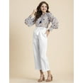 thumbnail image 6 of Moomaya Solid Cotton Trousers For Women, Elastic Waist Pajama Pants, 6 of 8