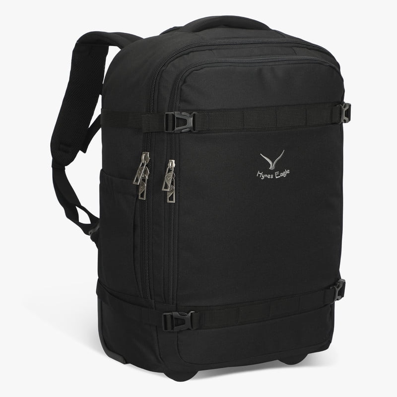 Convertible Wheeled Laptop Carry-On Bag (42L) – Hynes Eagle – Black