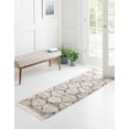 thumbnail image 3 of Rugs.com Athena Shag Collection Rug – 2' 2 x 6' Runner Beige Shag Rug Perfect For Hallways, Entryways, 3 of 9