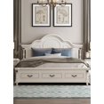 thumbnail image 2 of American Type Double Bed Master Bedroom Modern Contracted Wedding Bed Wooden Furniture European Type 1.8 Meters Princess Bed My Lux Decor Round, 2 of 10