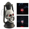 thumbnail image 2 of LED Skull Lantern Glowing Eyes Creepy Hanging Lamp Halloween Decor props, 2 of 8
