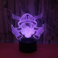 thumbnail image 1 of Fire Mask 3D Light Seven Color Creative 3D Touch Night Light Lovely 7 Color Change USB Led Kids Lamp（Style 9）, 1 of 6
