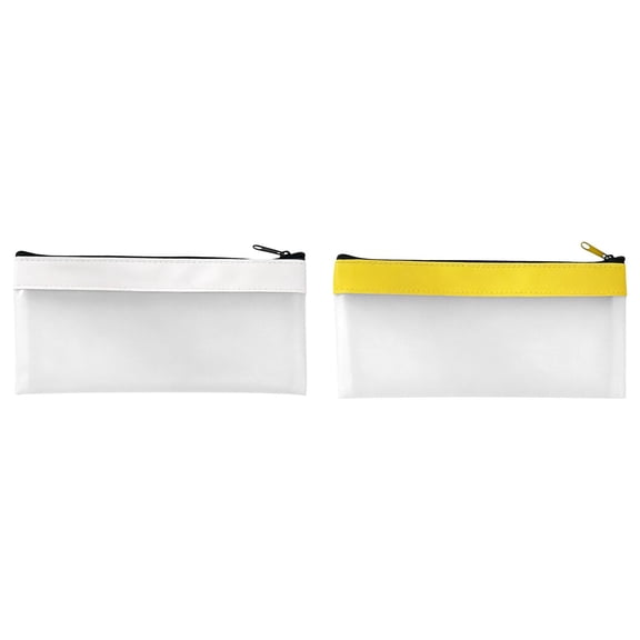 Dusknt Clear Pancil Pouch with Zipper, Transparent Zipper Pouch Bags, Multi-Purpose Zippered Pan Hrs)Older Pancil Case, Cosmetic Makeup Bag for Stationery Clasroom Ofice Organizer, 2 Pc