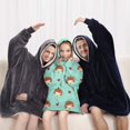 thumbnail image 5 of Cute Hedgehog and Love Blanket Hoodies for Kids 6-13YR Oversize Wearable Blanket Hoodies for Boys Girls Teens, 5 of 7