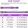 thumbnail image 3 of Koreshion Reflective Dog Collar,Soft Neoprene Padded Breathable Nylon Pet Collar Adjustable for Medium Dogs, Purple, XL, 3 of 6