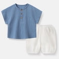 thumbnail image 2 of Catégorie de Produit Pyjamas et Peignoirs pour Garçons Ensemble de Pyjamas Respirants pour Enfants pour Tenue d'Intérieur Décontractée Quotidienne Pyjama d'Été Léger Conçu pour Tout-Petits et, 2 of 8