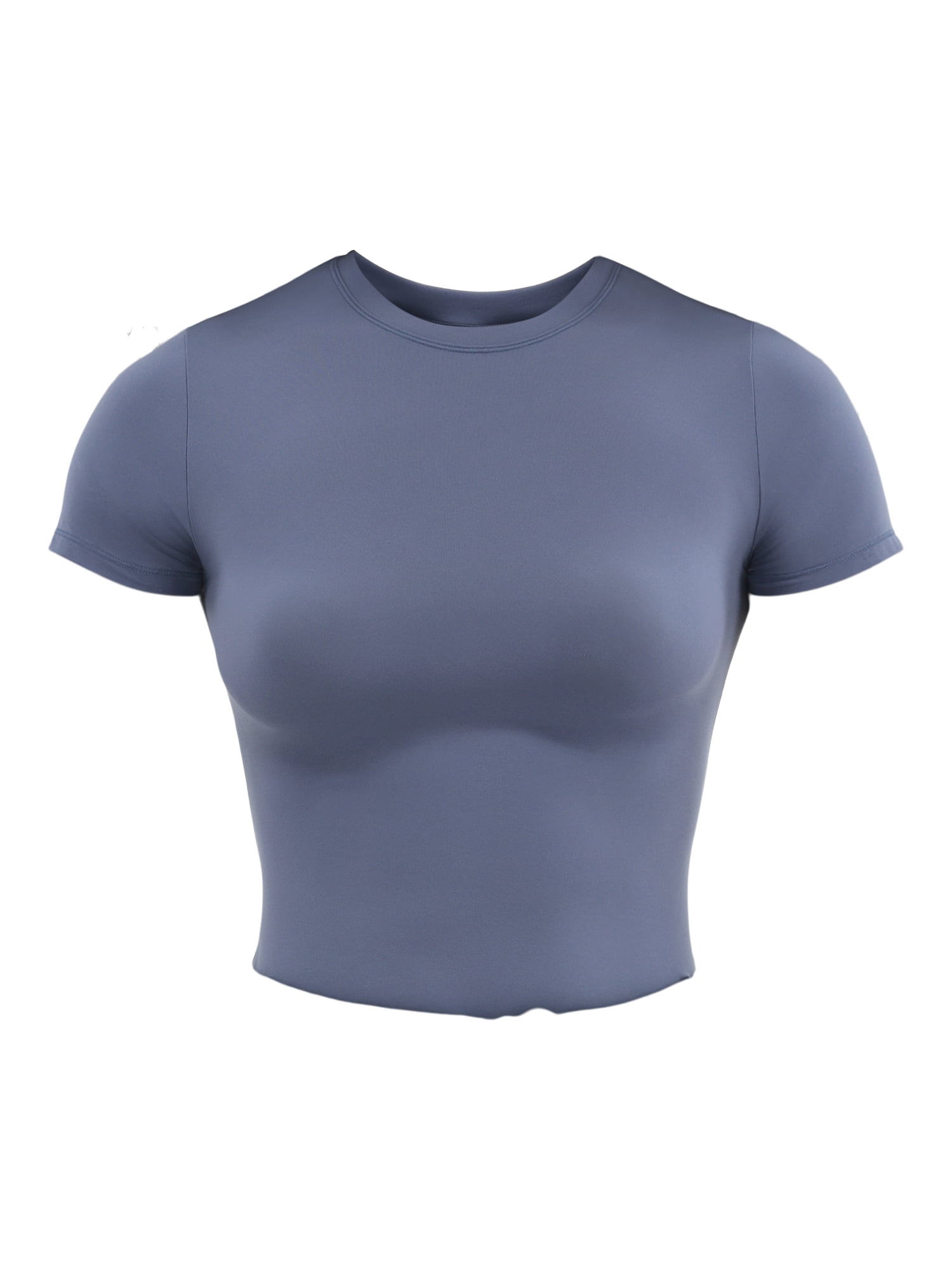 No Boundaries Fit Stretch Tee with Short Sleeves, Women's XS-XXXL