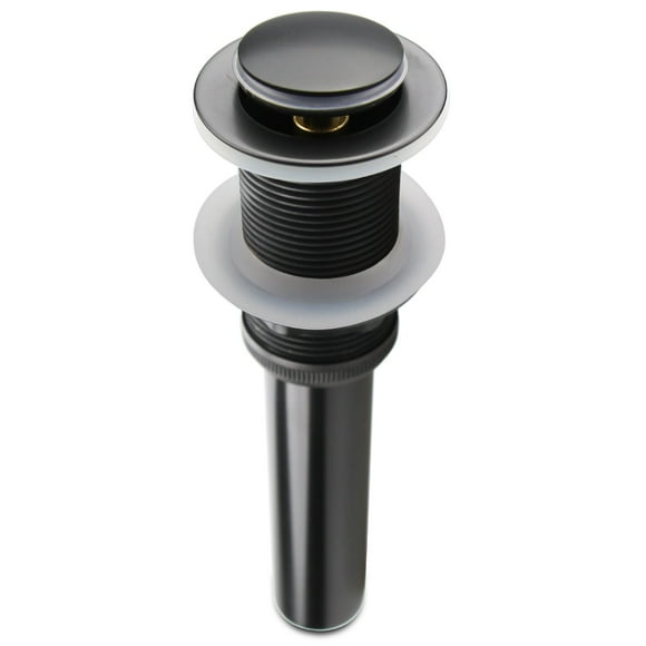 Bouchon de Vidange Sans Trop-Plein, Lavabo de Salle de Bain Lavabo, Noir
