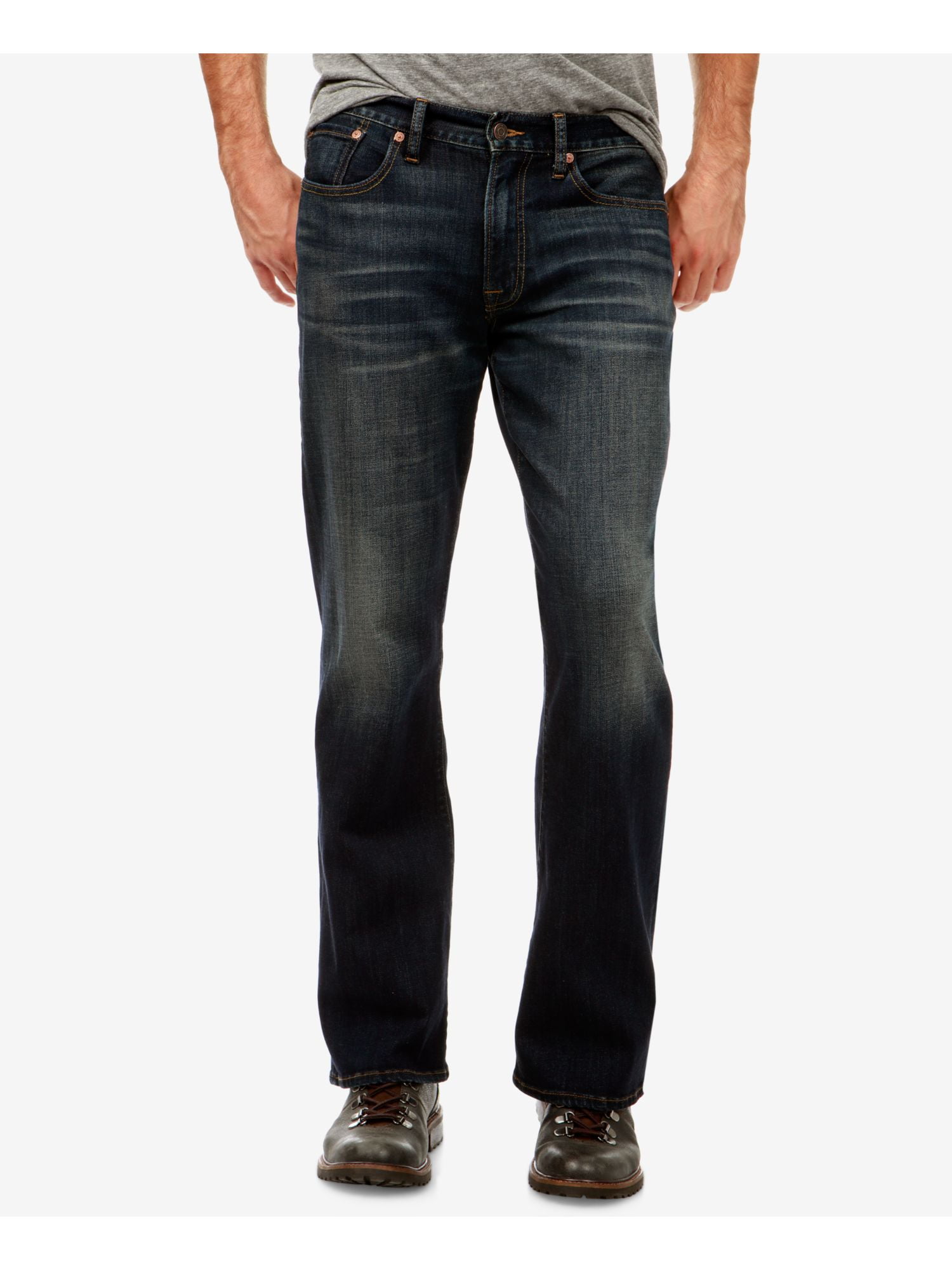 LUCKY BRAND Mens Navy Stretch, Bootcut 