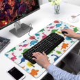 thumbnail image 2 of Long Mouse Pads for Desk,Dinosaur and Tree Pattern Desk Mats on Top Of Desks, Desk Mouse Pad Extra Large with 3mm Non-Slip Base and Stitched Edge for Gaming,Office,Work,Home 31.5"x15.7", 2 of 6
