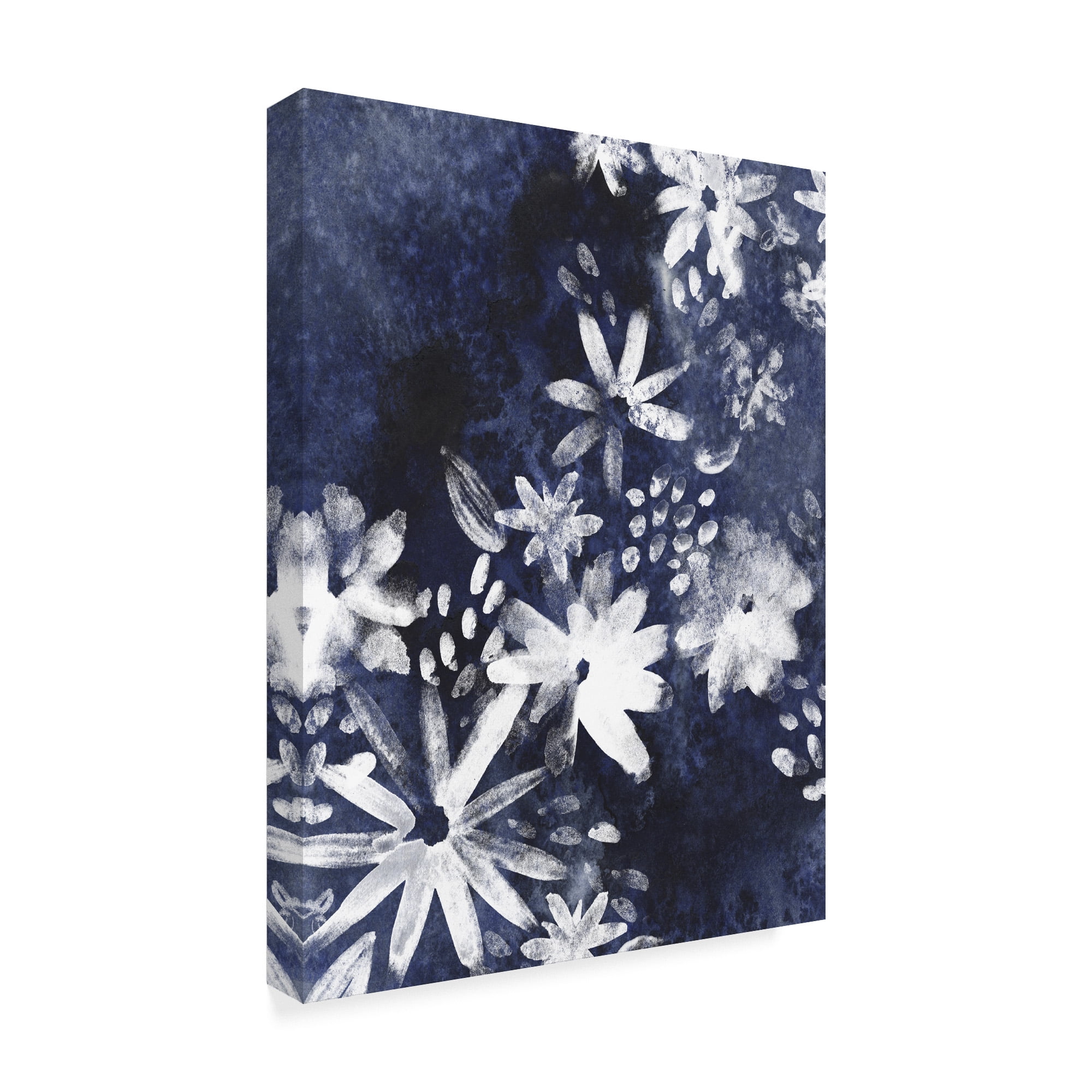 Trademark Fine Art 'Indigo Floral Gesture I' Canvas Art by June Erica Vess