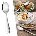 thumbnail image 5 of VeSteel 12-Piece Stainless Steel Hammered Dinner Spoons Set - 7.9 inches, 5 of 7